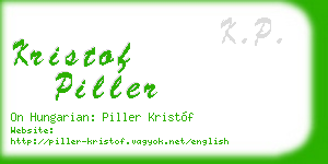 kristof piller business card