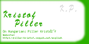 kristof piller business card